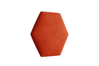 Čalouněný panel Hexagon Trinity 40,5 cm x 35,3 cm - Oranžová 2317