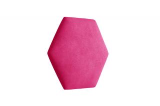 Čalouněný panel Hexagon Trinity 40,5 cm x 35,3 cm - Růžová 2310