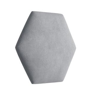 Čalouněný panel Hexagon Trinity 40,5 cm x 35,3 cm - Šedá 2314