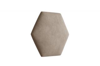 Čalouněný panel Hexagon Trinity 40,5 cm x 35,3 cm - Světlá béžová 2303