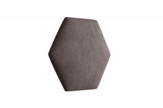 Čalouněný panel Hexagon Trinity 40,5 cm x 35,3 cm - Světlá hnědá 2306