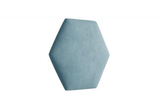 Čalouněný panel Hexagon Trinity 40,5 cm x 35,3 cm - Světlá modrá 2322