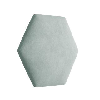 Čalouněný panel Hexagon Trinity 40,5 cm x 35,3 cm - Světlá zelená 2321