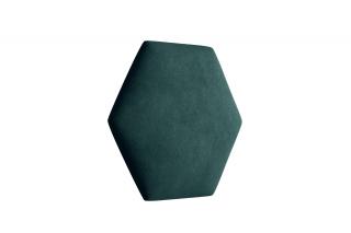 Čalouněný panel Hexagon Trinity 40,5 cm x 35,3 cm - Tmavá zelená 2328