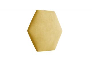 Čalouněný panel Hexagon Trinity 40,5 cm x 35,3 cm - Žlutá 2318