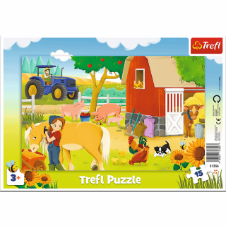Dětské tabulkové puzzle pro nejmenší - Farma
