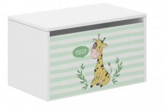 Dětský box na hračky 69 x 40 x 40 cm - Žirafka