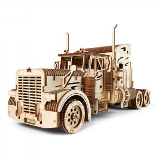 Dřevěná 3D mechanické puzzle - Tahač Heavy Boy