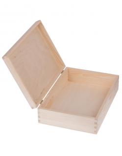 Dřevěná krabička - 35x25x10 cm, Přírodní