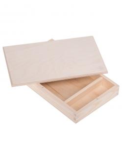 Dřevěná krabička na fotografie 14x19 - 26x16x4 cm, Přírodní