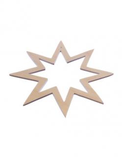 Dřevěná ozdoba (hvězda) - 11x11 cm
