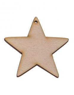 Dřevěná ozdoba (hvězda) - 3x3 cm