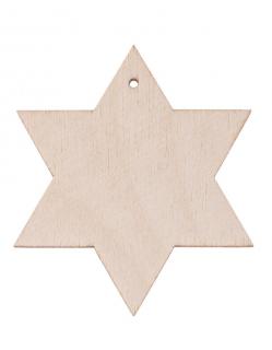 Dřevěná ozdoba (hvězda) - 7x7 cm