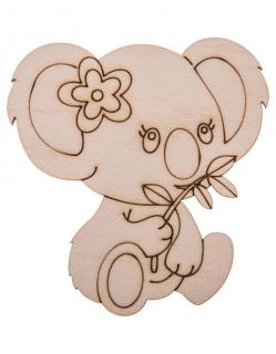 Dřevěná ozdoba (koala) - 10x9 cm