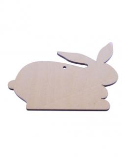 Dřevěná ozdoba (králík) - 10x8 cm