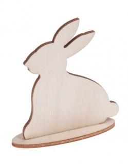 Dřevěná ozdoba (králík) - 6x3 cm