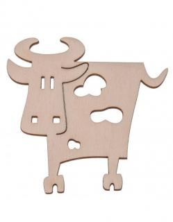 Dřevěná ozdoba (kráva) - 10x10 cm