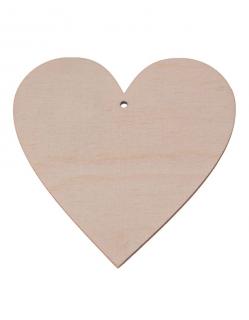 Dřevěná ozdoba (srdce) - 10x10 cm