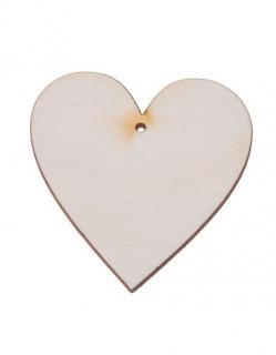 Dřevěná ozdoba (srdce) - 3x3 cm