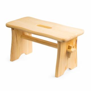 Dřevěná stolička 40x20x21 cm, Přírodní