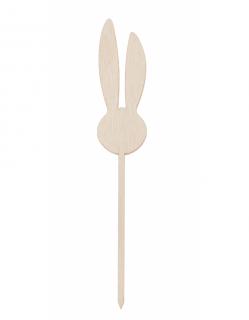Dřevěná zapichovací ozdoba (zajíček) - 15x2,5 cm