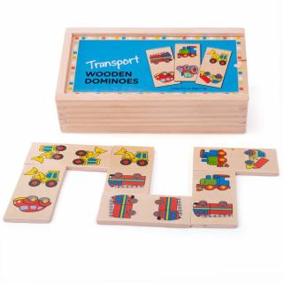 Dřevěné domino - dopravní prostředky