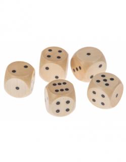 Dřevěné kostky - 2x2 cm