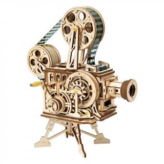 Dřevěné mechanické 3D puzzle - Filmový projektor