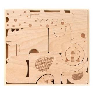 Dřevěné puzzle - Safari