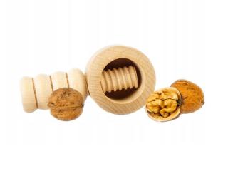 Dřevěný louskáček na ořechy - 12x5 cm