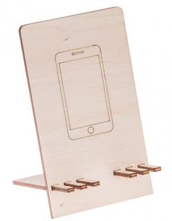 Dřevěný stojan na mobil - 15x9 cm