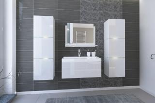 Koupelnová stěna SIMA 15 - Bílý lesk