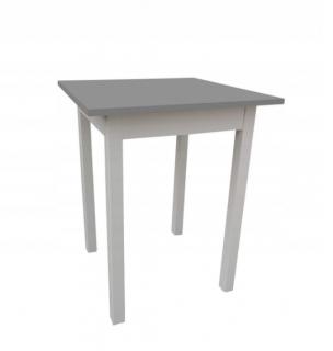 Kuchyňský stůl MINI 60 x 60 cm -  šedá / bílá