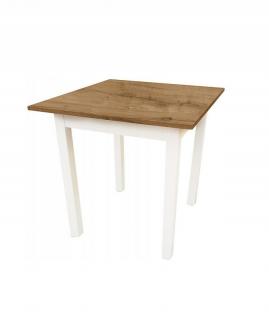 Kuchyňský stůl MINI 80 x 60 cm -  dub přírodní / bílá