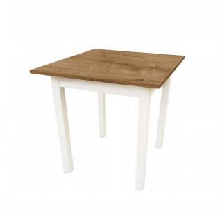 Kuchyňský stůl MINI 90 x 60 cm - dub přírodní / bílá