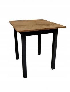 Kuchyňský stůl MINI 90 x 60 cm - dub přírodní / černá