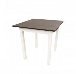 Kuchyňský stůl MINI 90 x 60 cm -  wenge / bílá