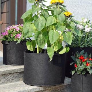 Květináč z textílie 30 cm - Černý