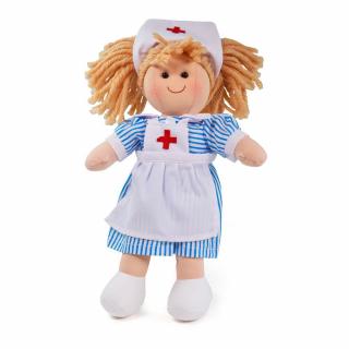 Látková panenka zdravotní sestřička Nancy 28 cm
