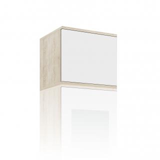Nádstavba šatní skříně Trinity 45 cm Barva dřeva: Bílá + Sonoma