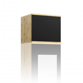 Nadstavba šatní skříně Trinity 45 cm Barva dřeva: Dub Artisan/Černá