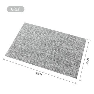 Nepromokavé prostírání Plate 30x45 cm, různé barvy Barva: Šedá (Grey)