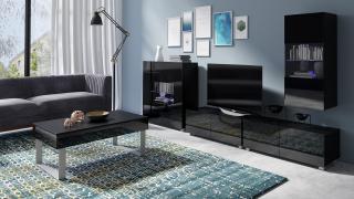 Obývací stěna + konferenční stolek - Lorona 19 (Černá)