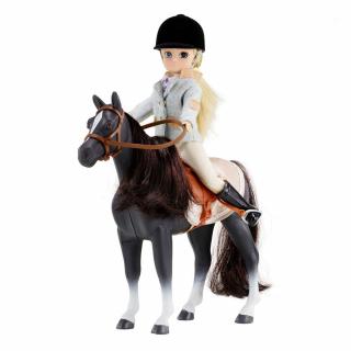 Panenka žokejka s koněm