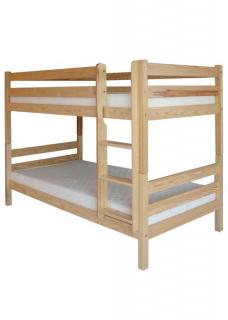 Patrová postel z masivu Ema, 90 x 200 cm Borovice  ROŠTY ZDARMA