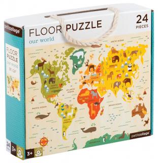 Podlahové puzzle - Náš svět