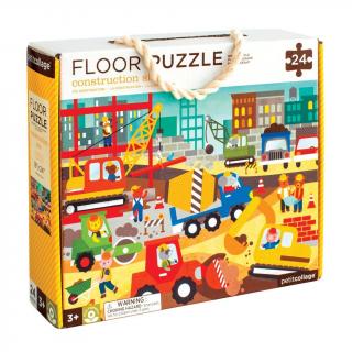 Podlahové puzzle - Stavba ve městě