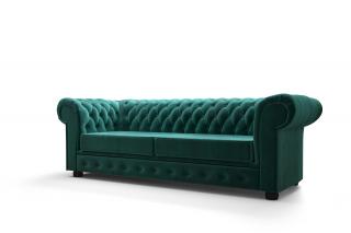Pohovka LUXURY, dvojsedák Barva: Láhvově zelená (Velvet 2220)
