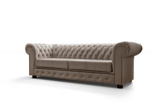 Pohovka LUXURY, dvojsedák Barva: Světlá béžová (Velvet 2210)