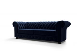 Pohovka LUXURY, dvojsedák Barva: Tmavá modrá (Velvet 2216)